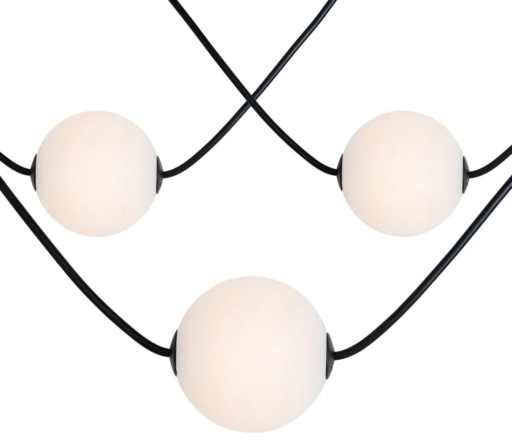 Luzes de corda exteriores modernas 8M com 14 lâmpadas LED - Malai Moderno