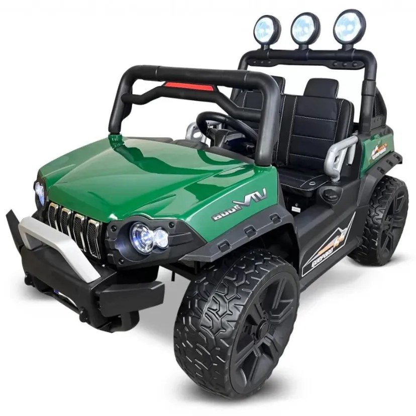 Carro eletrico crianças Todo terreno buggy guepard verde 2 Lugares