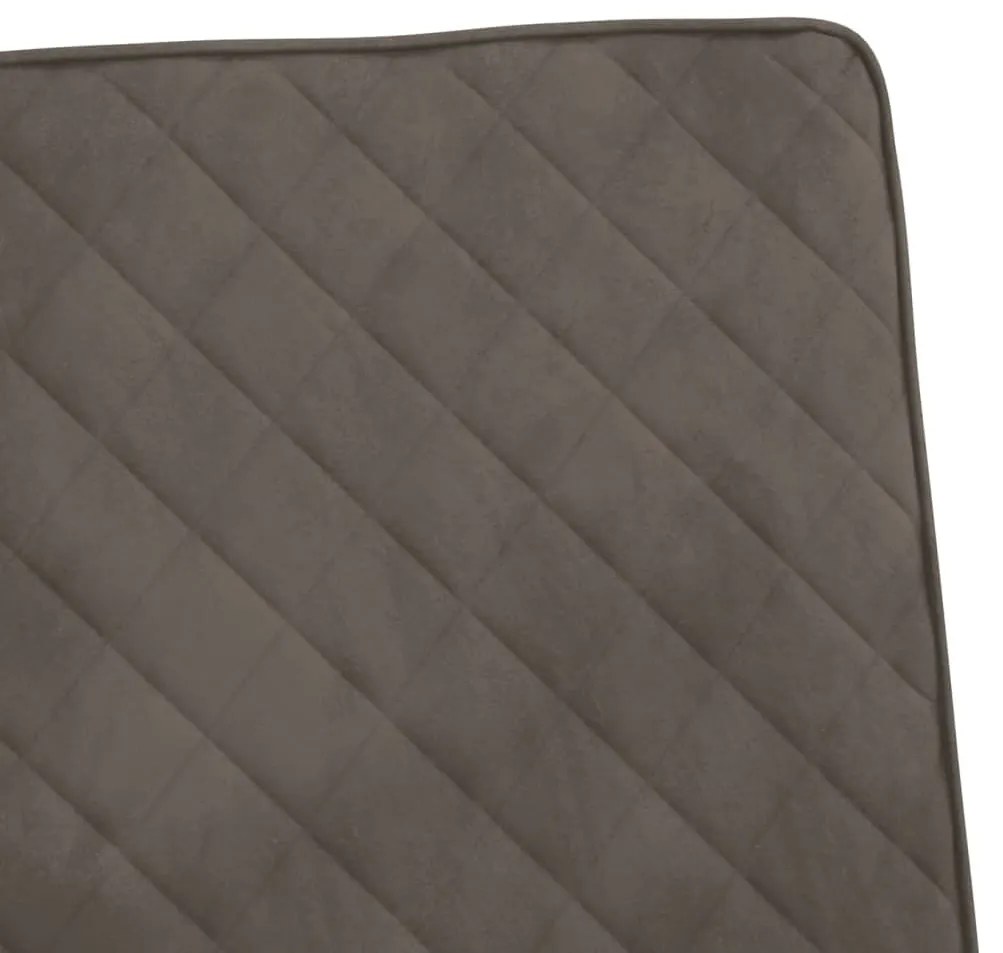 Cadeira cantilever veludo cinzento-claro