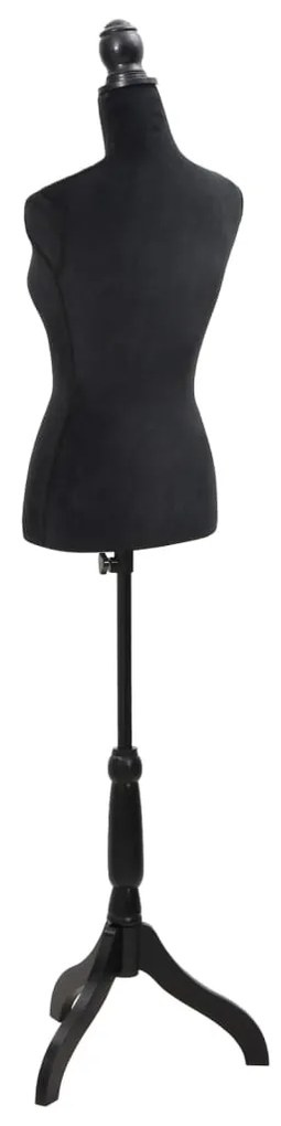 Busto manequim de senhora preto