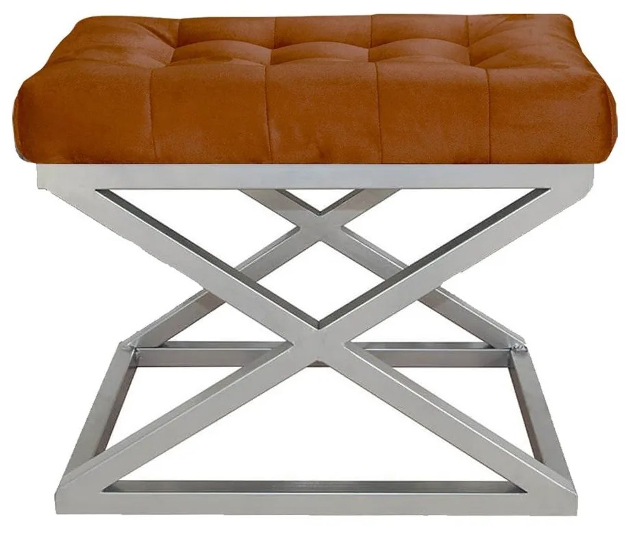 Pouffe Capraz – Silver Terracota – 50 cm x 42 cm x 40 cm