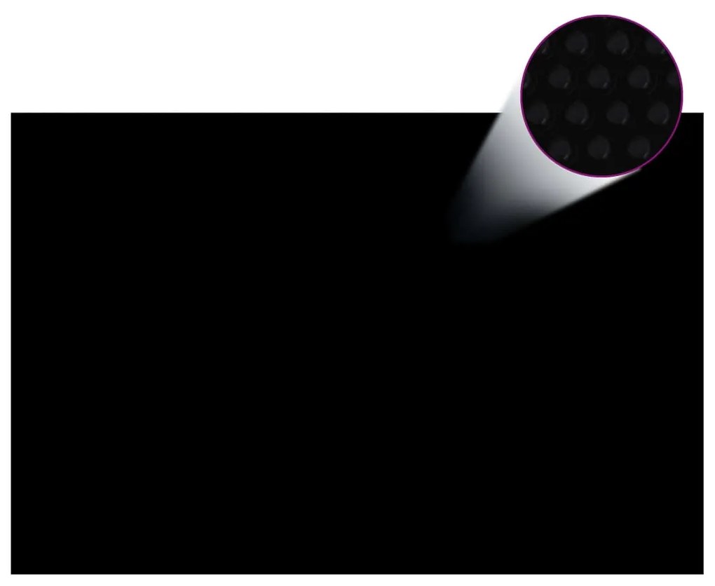 vidaXL Cobertura para piscina 300x200 cm PE preto