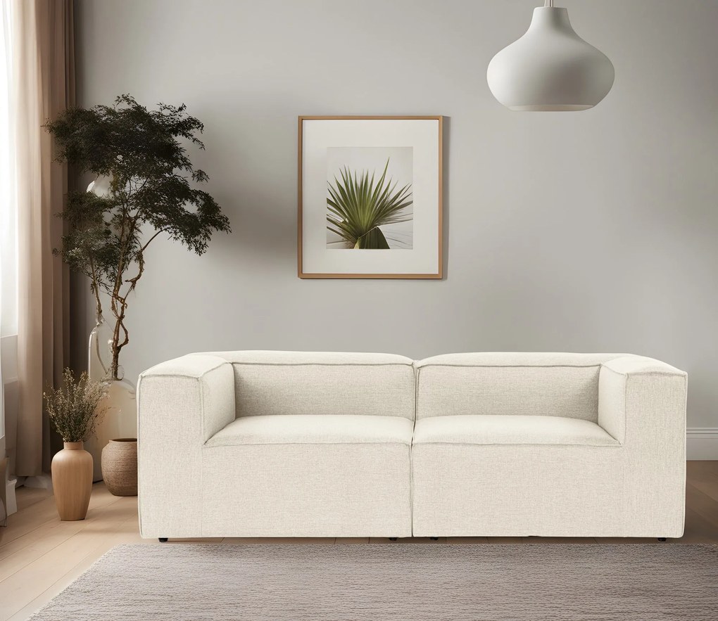 Sofá 2 Lugares Fora – Ecru – 214 cm x 66 cm x 105 cm