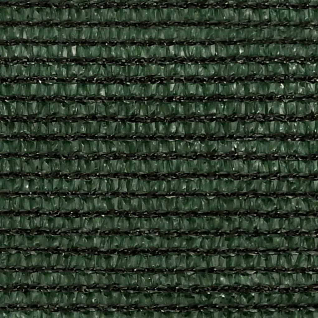 Para-sol estilo vela 160 g/m² 3,5x3,5x4,9 m PEAD verde-escuro