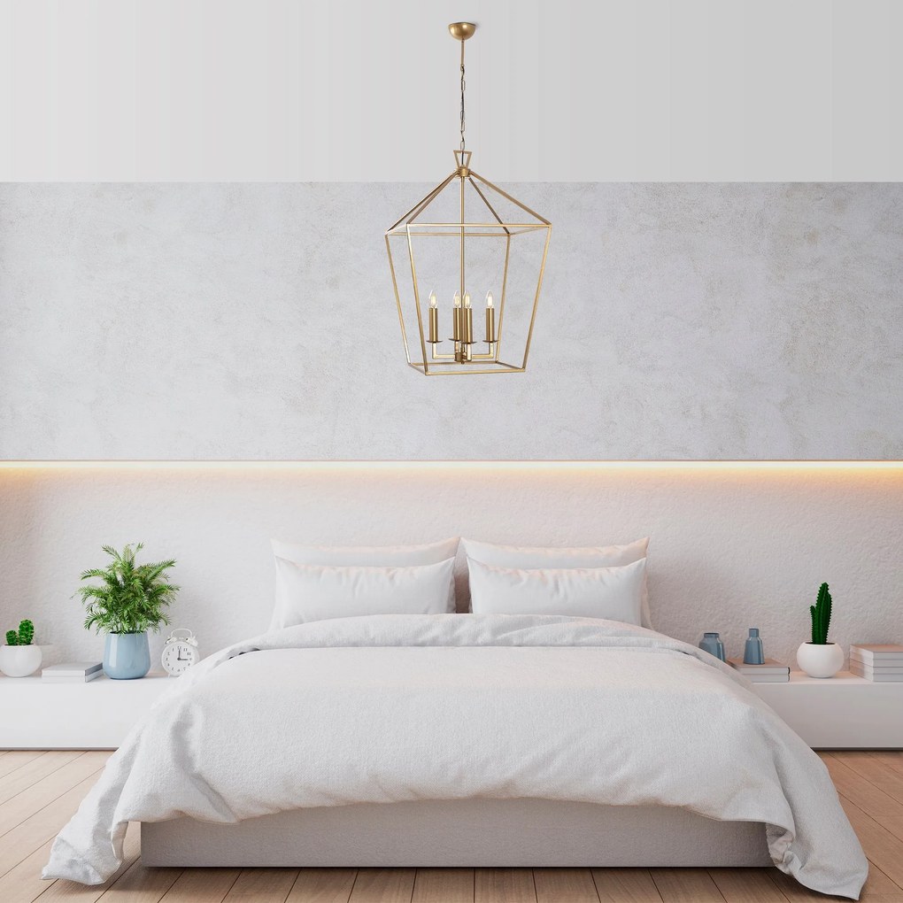 Chandelier Till – Dourado – 50 x 71 x 123 cm