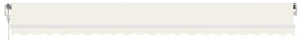 Toldo retrátil automático 500x300 cm cor creme