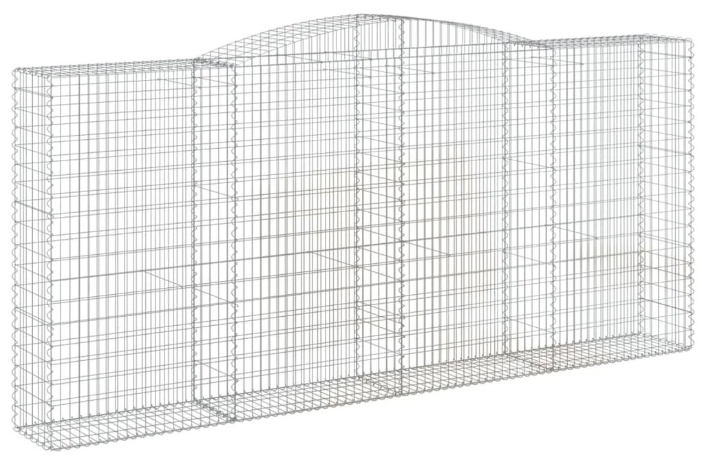 Cestos gabião arqueados 5pcs 400x50x180/200cm ferro galvanizado