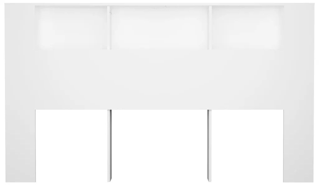 Armário de cabeceira 180x18,5x104,5 cm branco