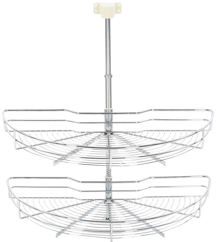 Unidade cestos p/ cozinha 2 pcs 180 graus 75x38x80 cm