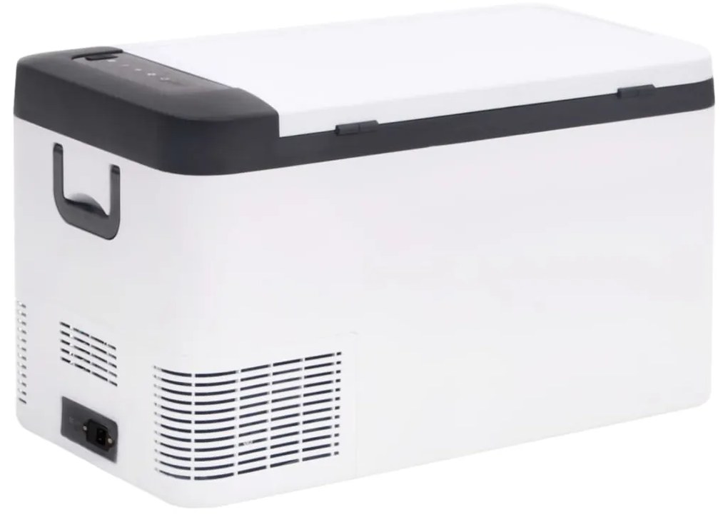 Mala térmica com pega e adaptador 25 L PP e PE preto/branco