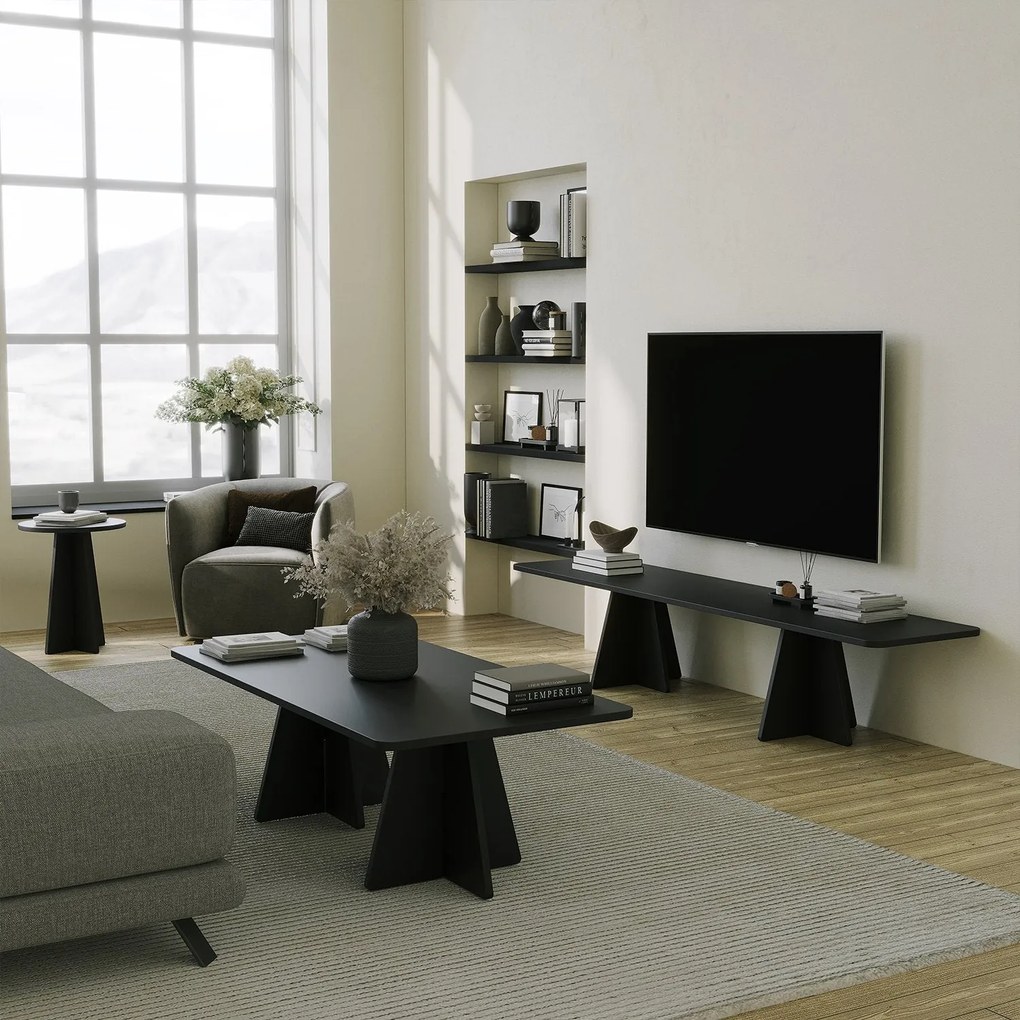 Mesa de Centro Mushroom – Preto – 120 cm x 40 cm x 60 cm