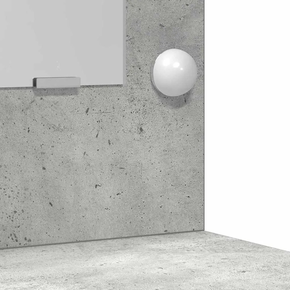 Mesa de Maquiagem vidaXL com Luzes LED Cinza Concreto 78,5x41x135 cm