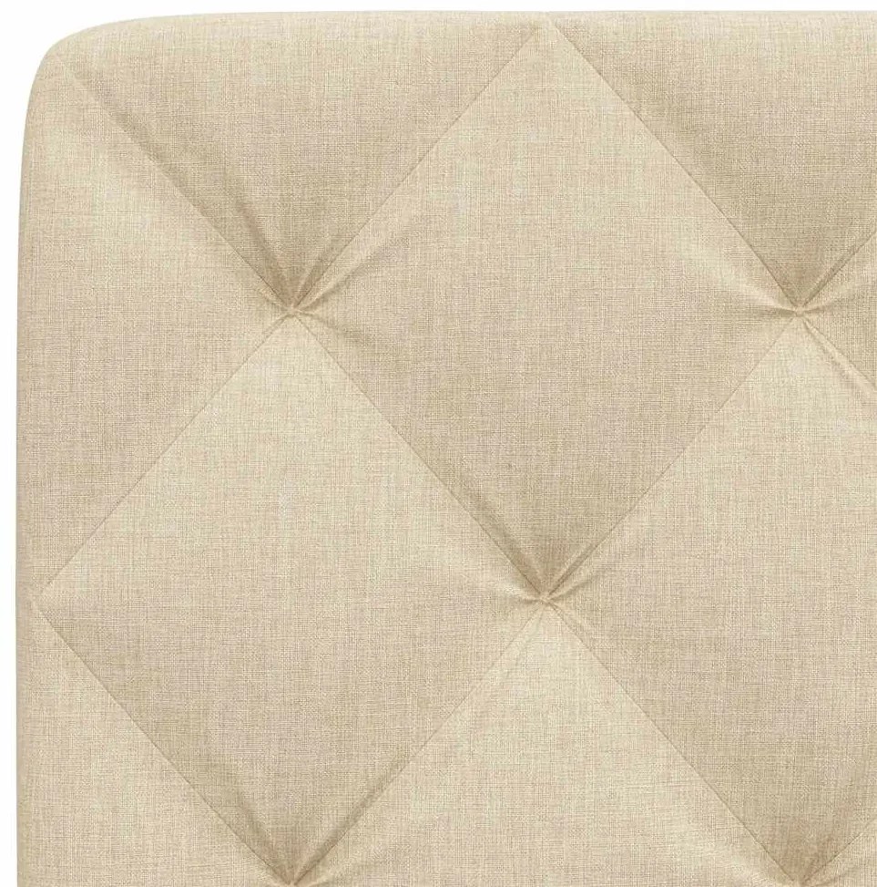 Almofadão de cabeceira 100 cm tecido creme
