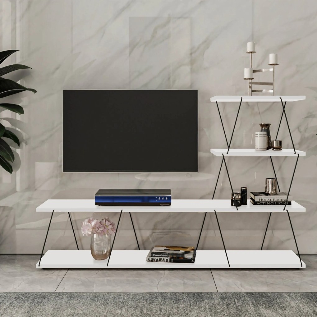 Móvel TV Ilgaz – Branco – 150 cm x 93 cm x 30 cm