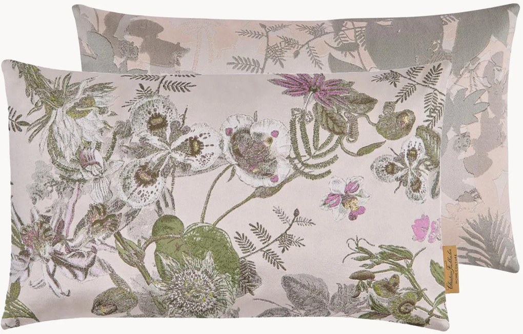 Capa de almofada reversível em jacquard Botanic
