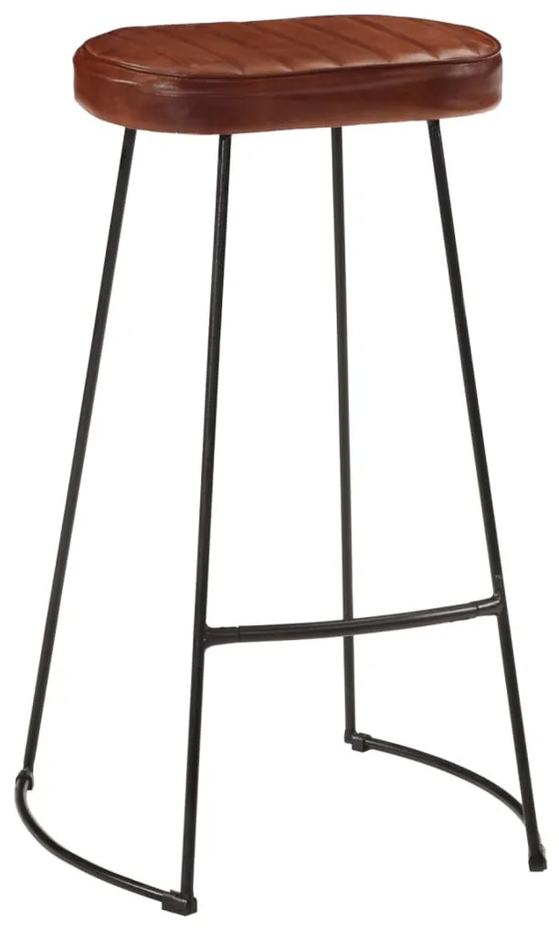 Bancos de bar Gavin 2 pcs 44x37,5x78 cm castanho-escuro