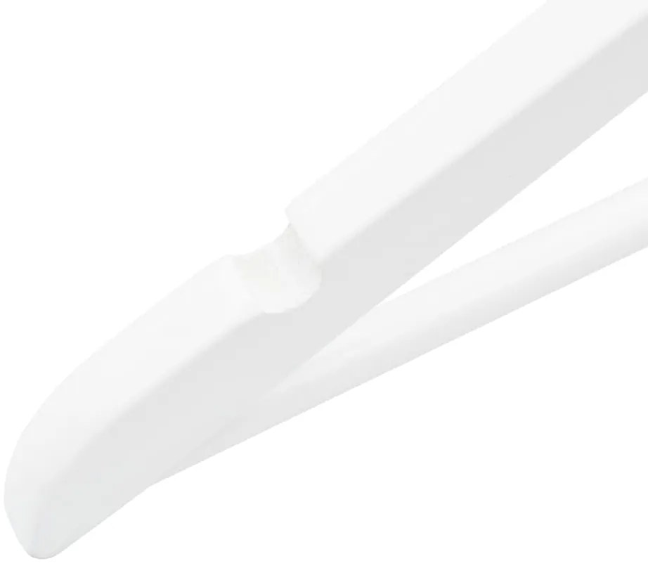 100 pcs conjunto de cabides antiderrapantes madeira branco