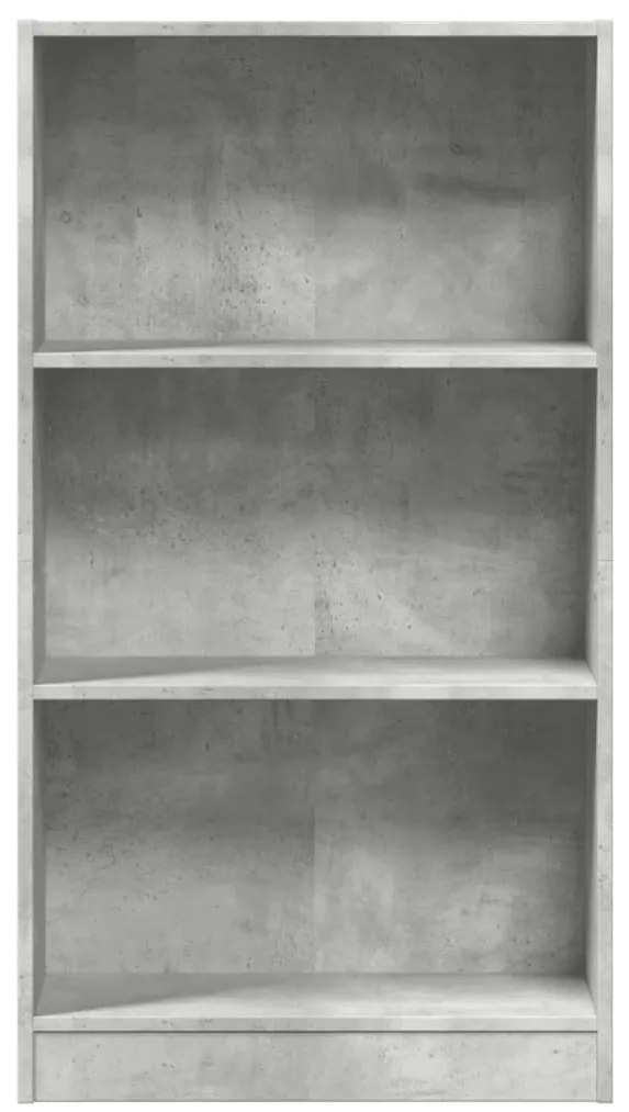 Estante 60x24x109 cm derivados de madeira cinzento cimento
