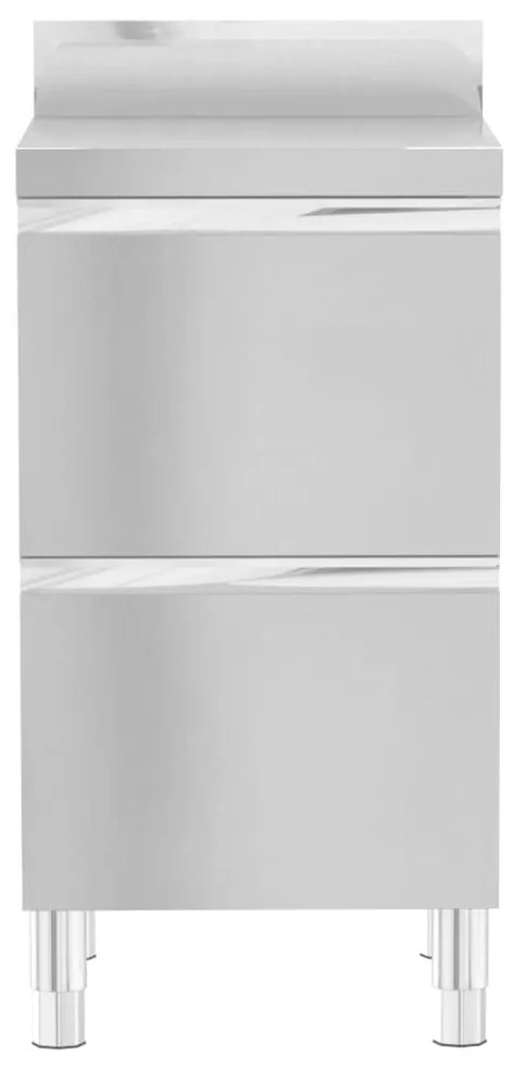 Armários de cozinha comerciais 3 pcs aço inoxidável