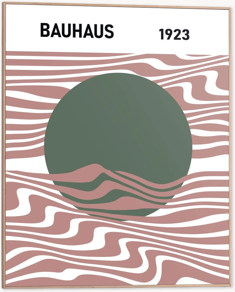 Impressão digital emoldurada Bauhaus