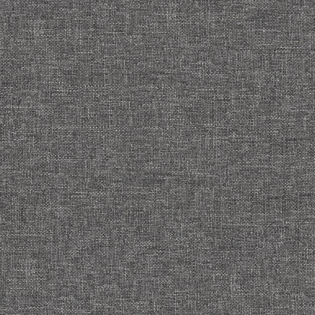 Apoio de pés60x60x36cm tecido/couro artificial cinzento-claro