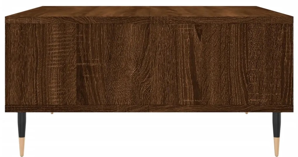 Mesa de centro 60x60x30 cm derivados madeira carvalho castanho