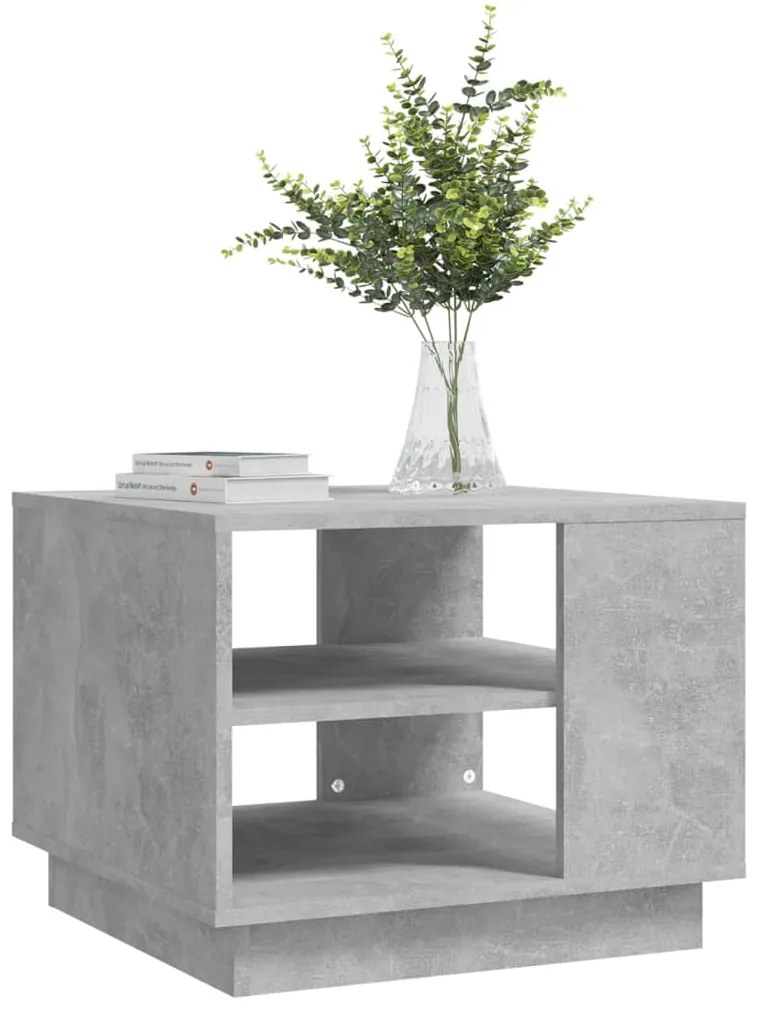 Mesa de centro 55x55x43 cm derivados de madeira cinza cimento