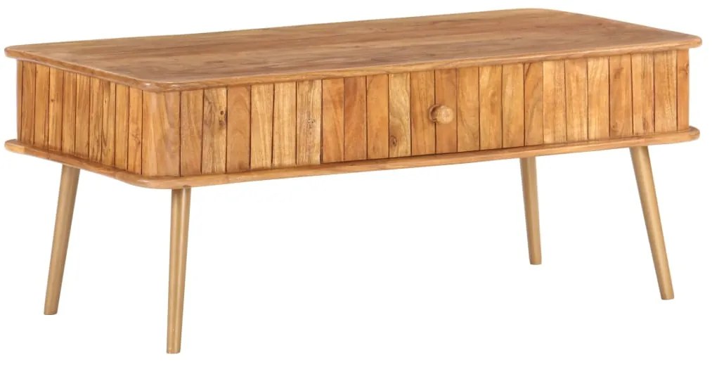 Mesa de centro 100x50x40 cm madeira de acácia maciça
