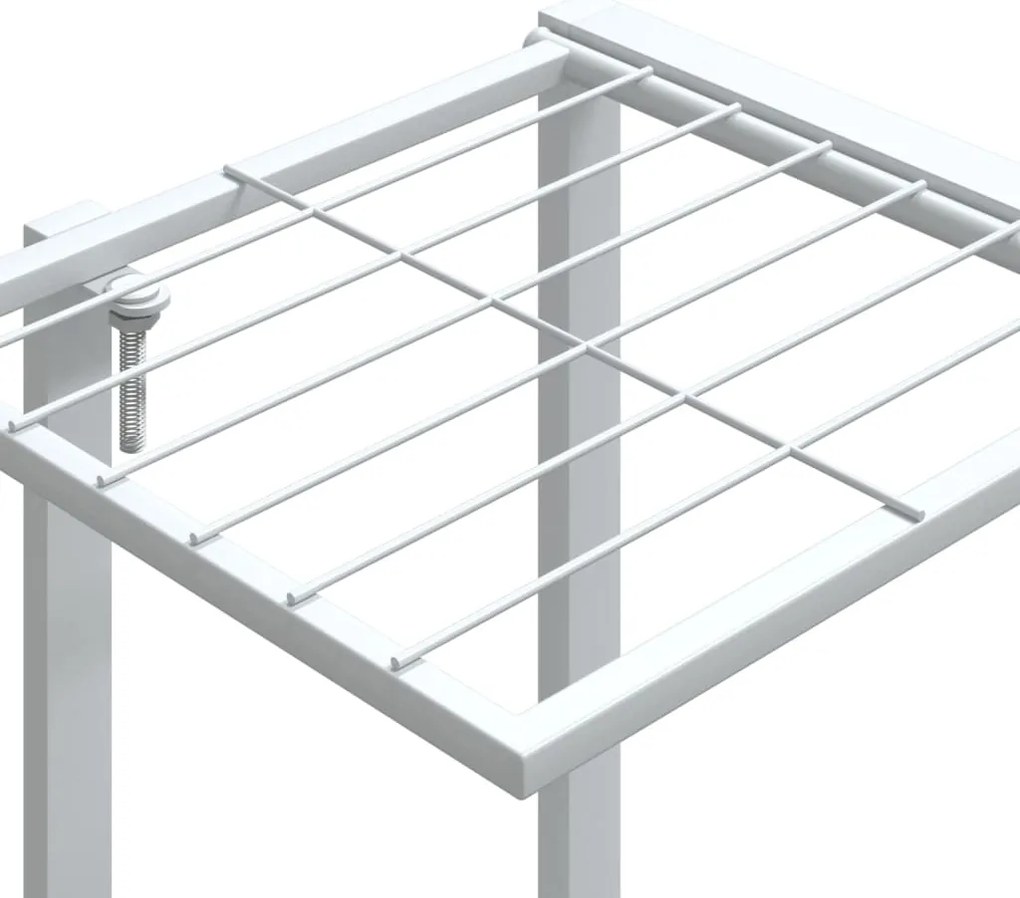 Suporte de vasos 94,5x25x89 cm ferro branco