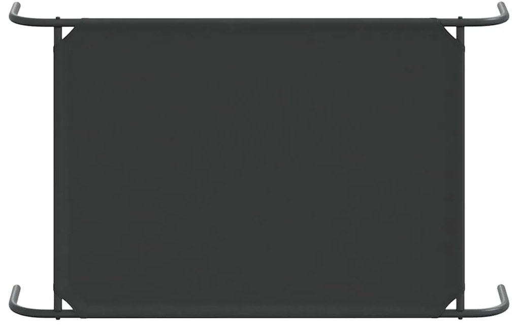 Cama para cães elevada 110x65x20 cm tecido oxford e aço preto