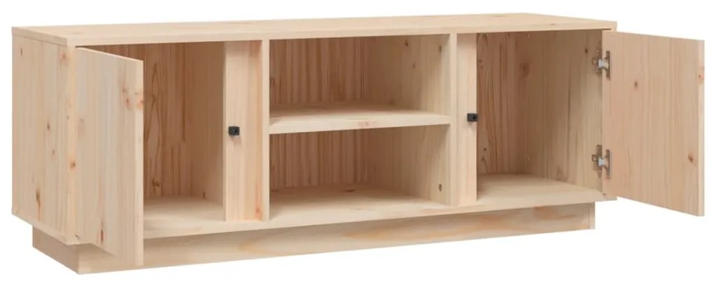 Móvel de TV 110x35x40,5 cm madeira de pinho maciça