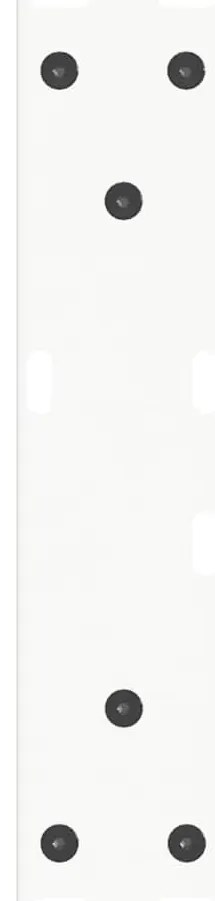 Pés para mesa de centro em V 2 peças Branco 38x(42-43,3) cm Aço
