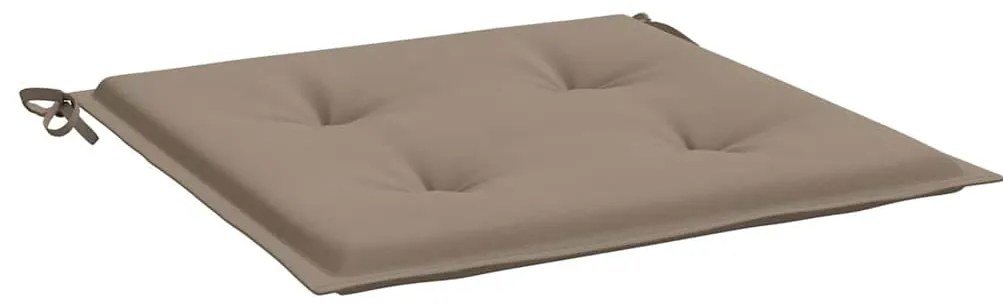 Almofadões p/ cadeiras de jardim 2 pcs oxford cinza-acastanhado