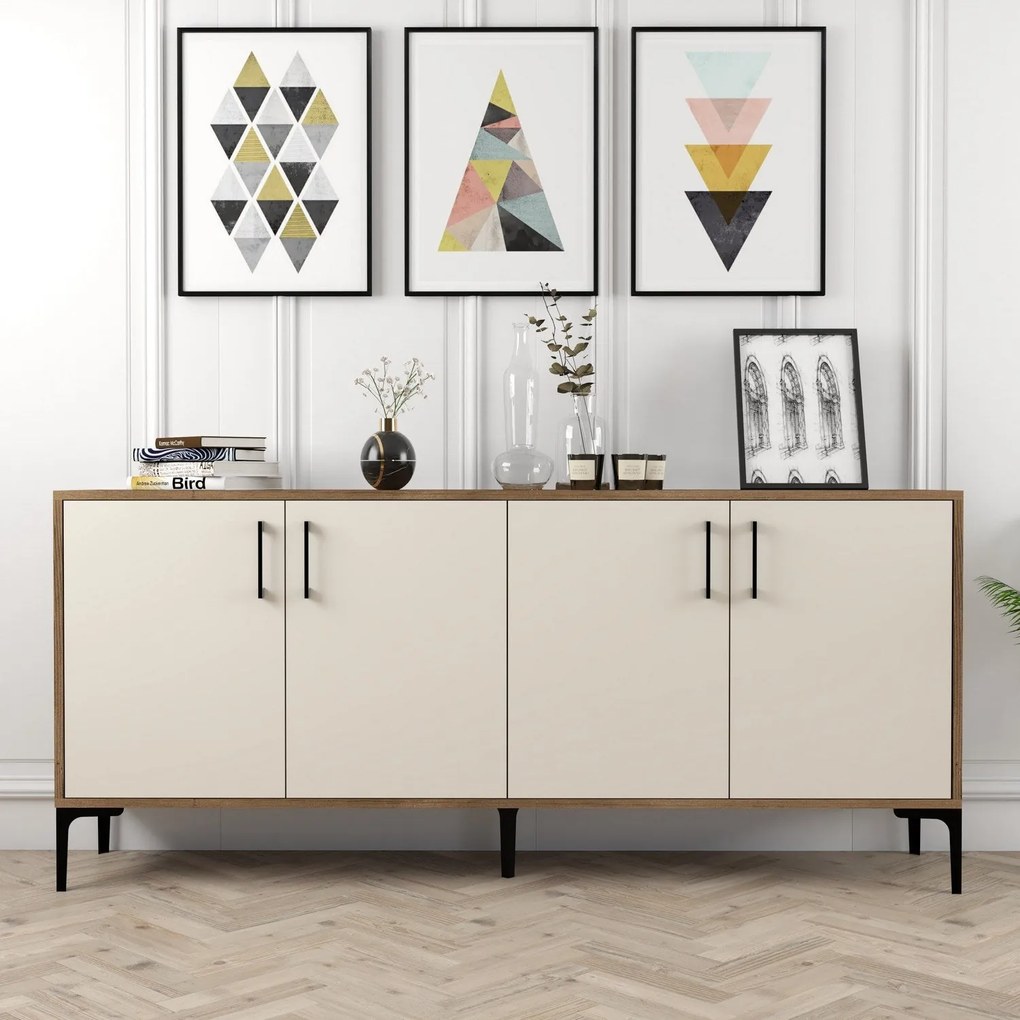 Console Kiev – Walnut Cream – 180 cm x 78 cm x 35 cm