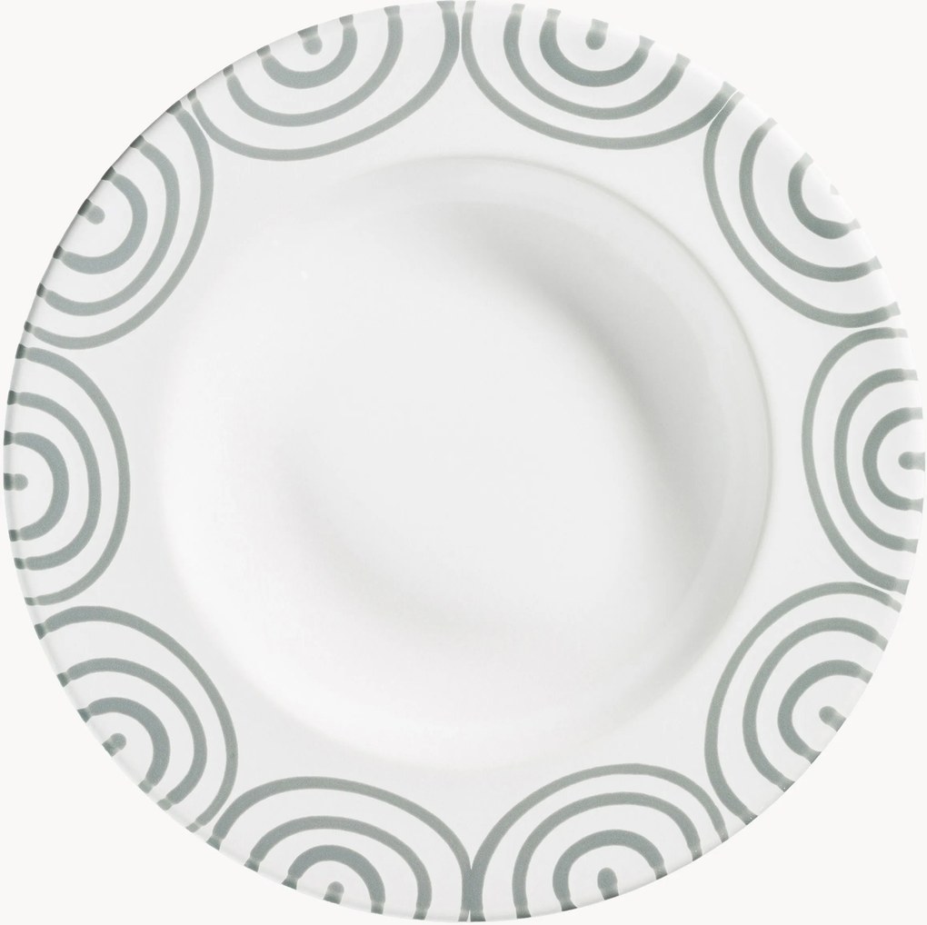 Prato de sopa artesanal Graugeflammt
