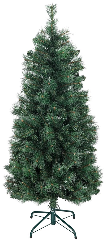 Árvore de Natal 150 cm Árvore de Natal Artificial com 354 Ramos e Suporte de Metal para Interior Verde