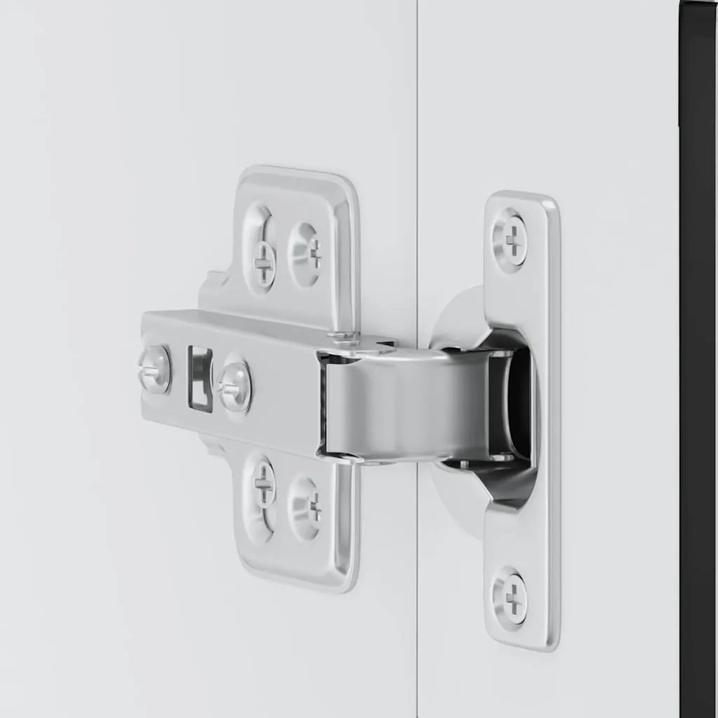 Armário de parede de cozinha com porta de vidro Porto preto