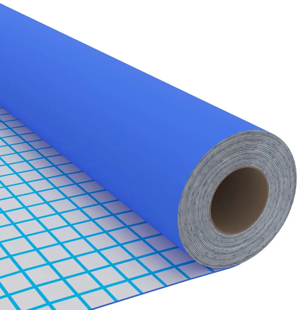 Autocolante para móveis 500x90 cm PVC azul brilhante