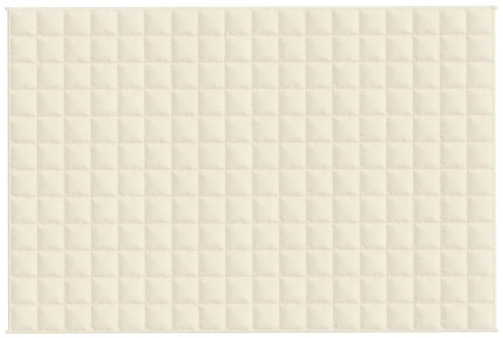 Manta pesada 5 kg 120x180 cm tecido creme-claro