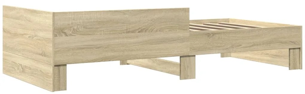 Estrutura cama s/ colchão derivados de madeira carvalho sonoma