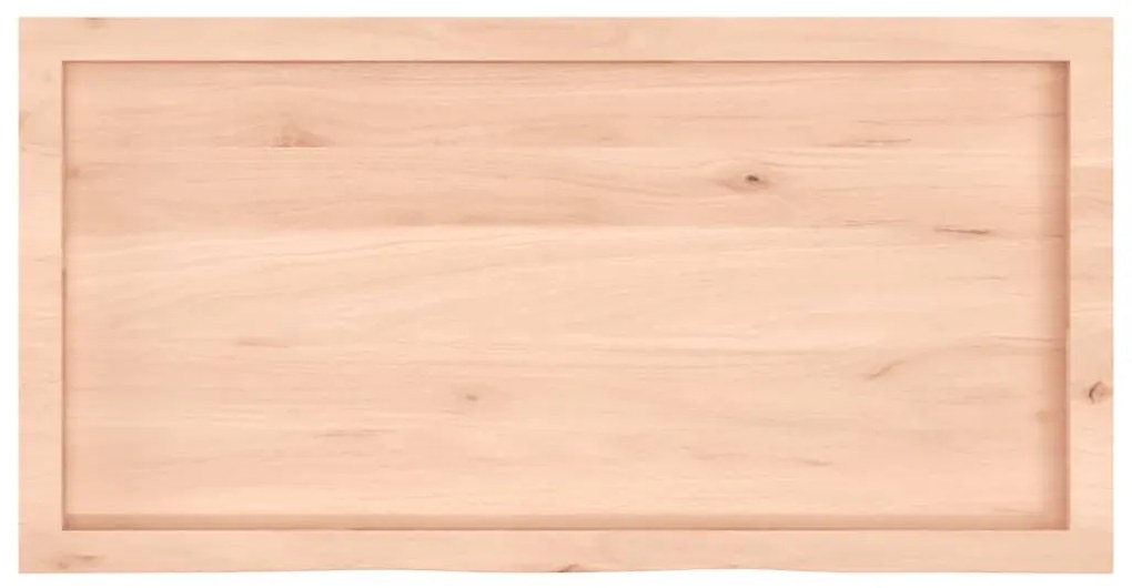 Prateleira de parede 100x50x(2-6)cm carvalho maciço não tratado