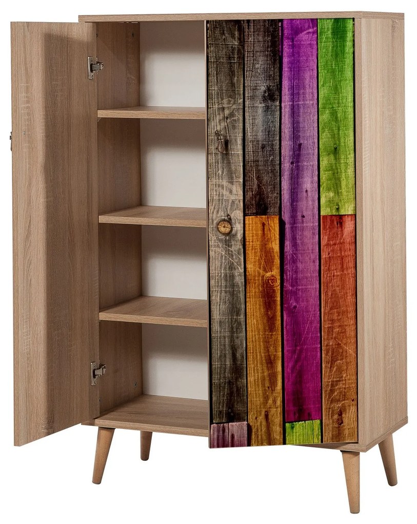 **** Armário Multiuso Multibox – Carvalho Sonoma – 80x127x36 cm

**