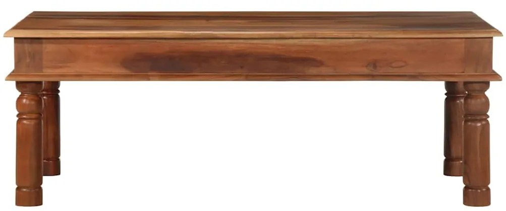 Mesa de centro 110x60x40 cm madeira maciça de acácia
