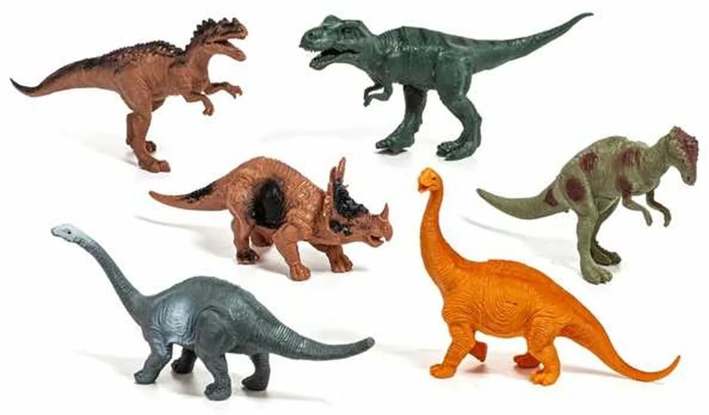 Conjunto Dinossauros Moltó 6 Peças Plástico