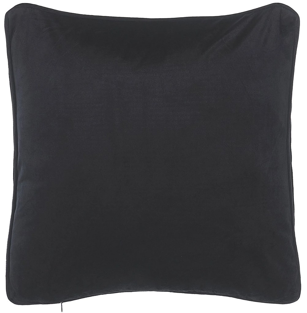 Conjunto de 2 almofadas decorativas às riscas pretas 45 x 45 cm GUDARI Beliani