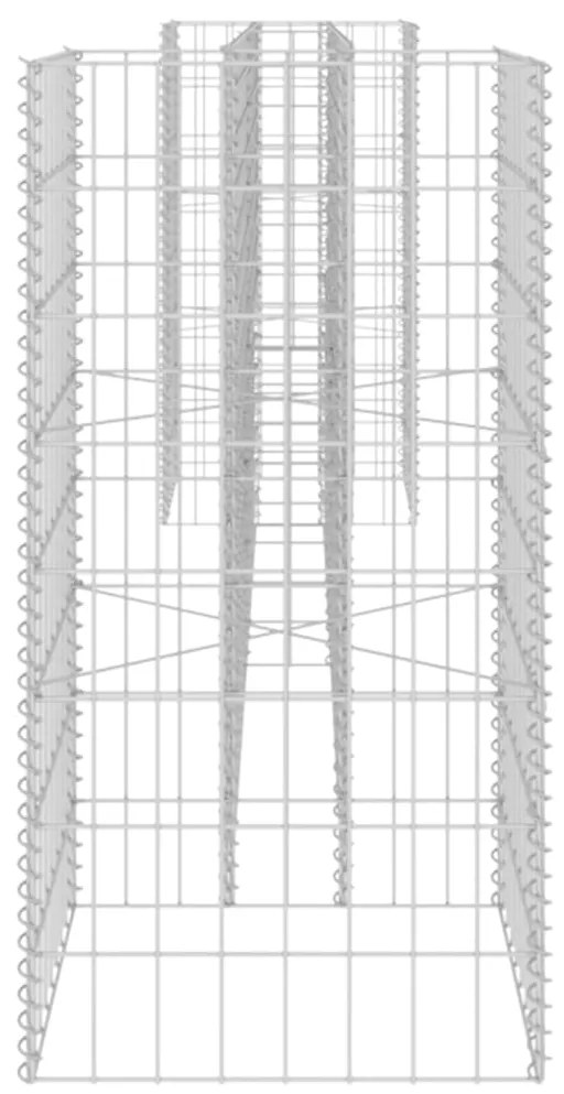 Gabião em forma de H fio de aço 260x40x80 cm