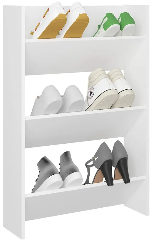 Sapateira de parede 60x18x90 cm contraplacado branco