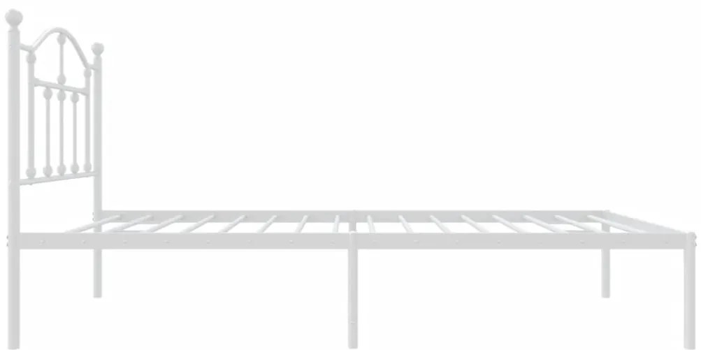 Estrutura de cama sem colchão com cabeceira 75x190 cm branco