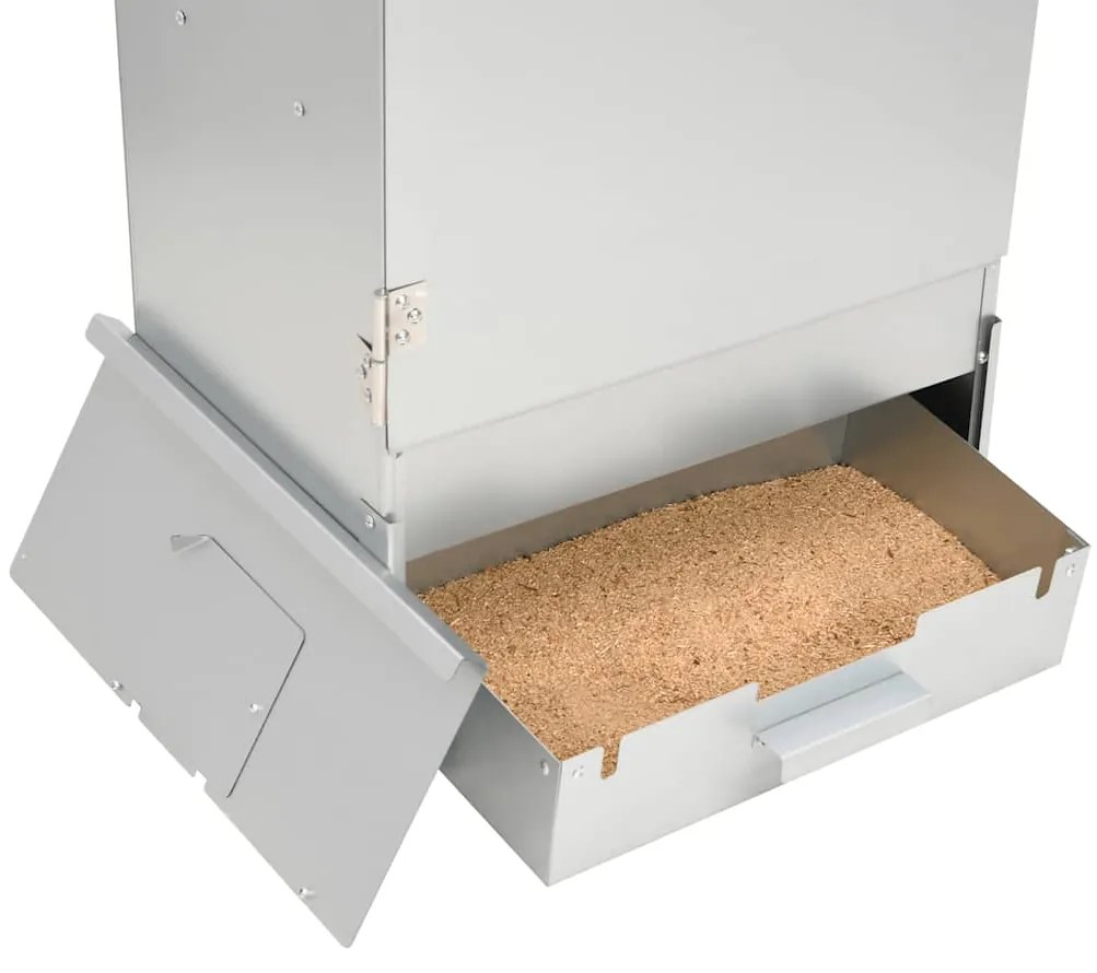 Defumador com mesa aço galvanizado