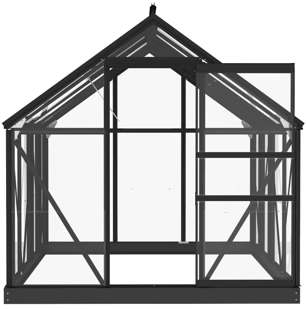 Estrutura substituição estufa 155x103x191 cm alumínio antracite